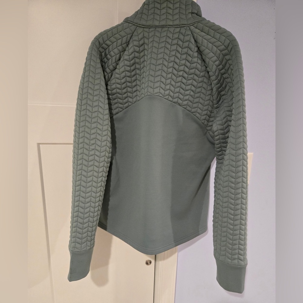 Avia Quilted Full-Zip Jacket in Sage Green - Picture 2 of 4